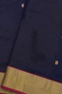 Chanderi Sico Navy Blue Saree