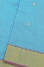 Chanderi Sico Sky Blue Saree