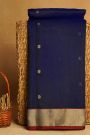 Chanderi Sico Navy Blue Saree
