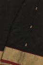 Chanderi Sico Black Saree