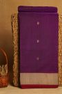 Chanderi Sico Violet Saree
