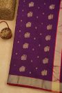 Chanderi Sico Violet Saree