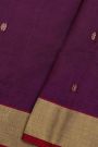 Chanderi Sico Violet Saree