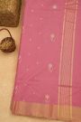 Chanderi Sico Pink Saree