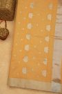 Chanderi Sico Cream Saree
