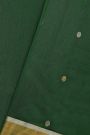 Chanderi Sico Bottle Green Saree