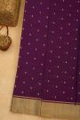 Chanderi Sico Dark Purple Saree