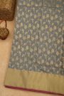 Chanderi Sico Grey Saree