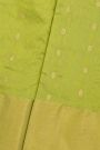Chanderi Sico Parrot Green Saree