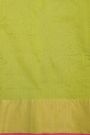 Chanderi Sico Parrot Green Saree