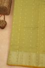 Chanderi Sico Light Yellow Saree