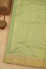 Chanderi Sico Pista Green Saree