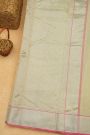 Chanderi Sico Cream Saree