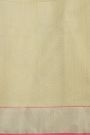 Chanderi Sico Cream Saree