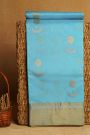Chanderi Sico Sky Blue Saree
