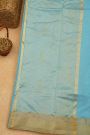 Chanderi Sico Sky Blue Saree