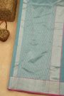 Chanderi Sico Sky Blue Saree