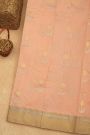 Chanderi Sico Peach Saree