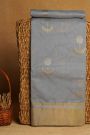 Chanderi Sico Grey Saree