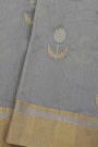 Chanderi Sico Grey Saree