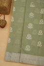 Chanderi Sico Sage Green Saree