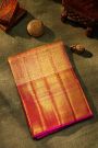 Kancheepuram Silk Gold Peach Saree