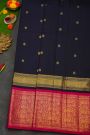 Kanchipuram Silk Navy Blue Saree