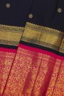 Kanchipuram Silk Navy Blue Saree