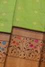 Kuppadam Sico Bottle Green Saree