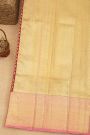 Fusion Silk Gold Peach Ikat Patola Zari Border Saree