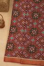 Patola Silk Maroon Saree With Paithani Pallu