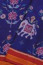 Patola Silk Royal Blue Saree
