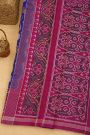 Patola Silk Royal Blue Saree