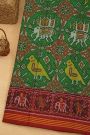 Patola Silk Parrot Green Saree