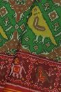 Patola Silk Parrot Green Saree