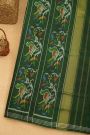Patola Silk Bottle Green Saree