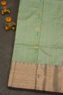 Kuppadam Sico Pista Green Saree