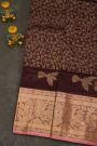 Kuppadam Sico Brown Saree