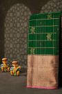 Kuppadam Sico Bottle Green Saree