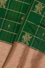 Kuppadam Sico Bottle Green Saree