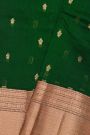Kuppadam Sico Bottle Green Saree