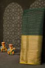 Kuppadam Sico Bottle Green Saree