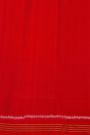 Patola Silk Red Saree With Florals And Leaves With Birds Body And Self Lines Border