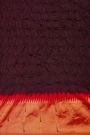 Bandhani Silk Dark Wine Saree With Paithani Border