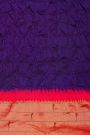 Bandhani Silk Navy Blue Saree With Paithani Border