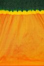 Bandhani Silk Green Saree With Paithani Border