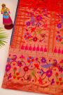 Bandhani Silk Pink Bandhani Print Saree With Paithani Border