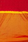 Bandhani Silk Red Saree Florals In Bandhani Print And Paithani Border