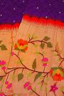 Bandhani Silk Purple Bandhani Print Saree With Paithani Border