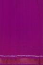 Patola Silk Purple Saree With Florals And Leaves Body And Self Florals And Leaves Border